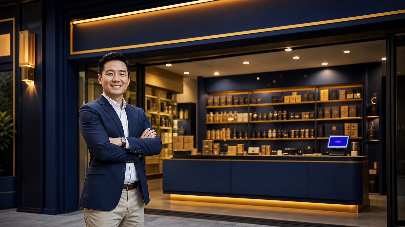 Chủ cửa hàng tự hào trước quầy thu ngân đã lên hệ thống CEO 247
